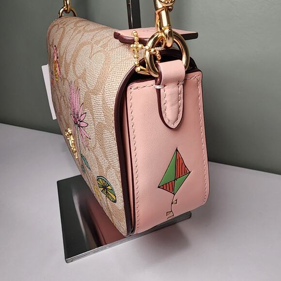 NWT CU395 Coach X Observed By Us Andrea Shoulder Bag Signature Kirsten Dunst - Picture 3 of 7